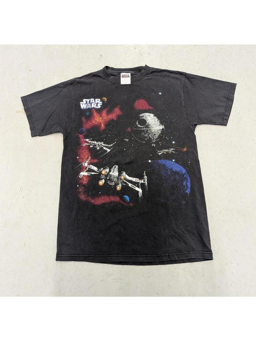 Vintage 90s Star Wars X-Wing vs Death Star t-shirt